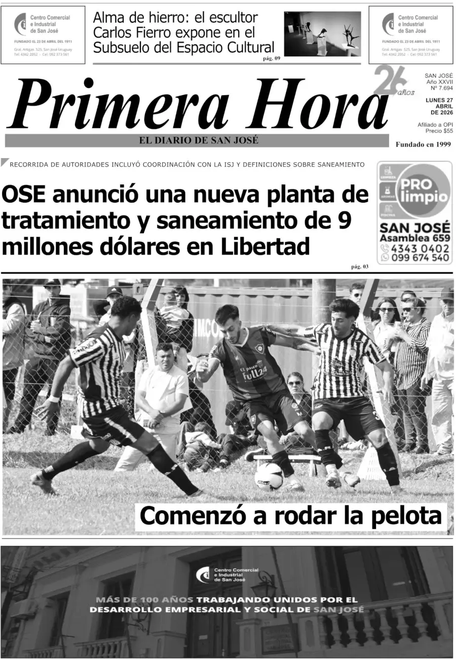 Portada del diario físico